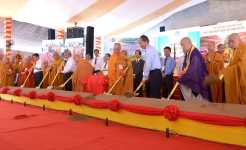 Lễ động thổ xây dựng chánh điện tại Học viện Phật giáo VN - TP.HCM