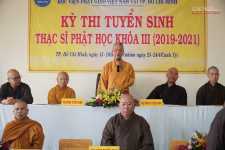 Học viện tổ chức thi tuyển sinh Cao học khóa III