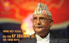 Thông điệp Phật Đản Vesak Thủ tướng Nepal