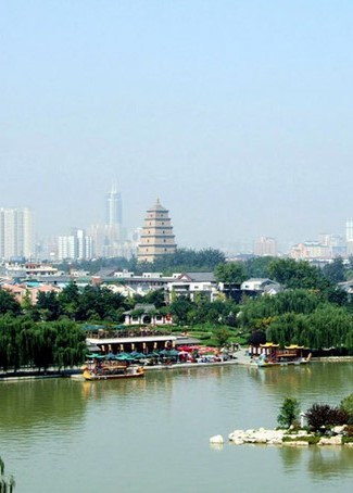 Chùa Thiên Nga nổi bật ở Tây An