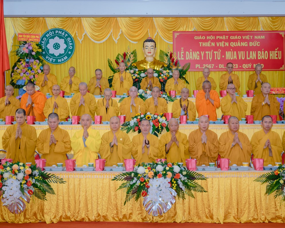 TP.HCM: Lễ tự tứ và Vu lan Báo hiếu tại hạ trường thiền viện Quảng Đức