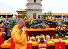 Trùng tu lại tháp Xá lợi lưỡi của Ngài Cưu Ma La Thập