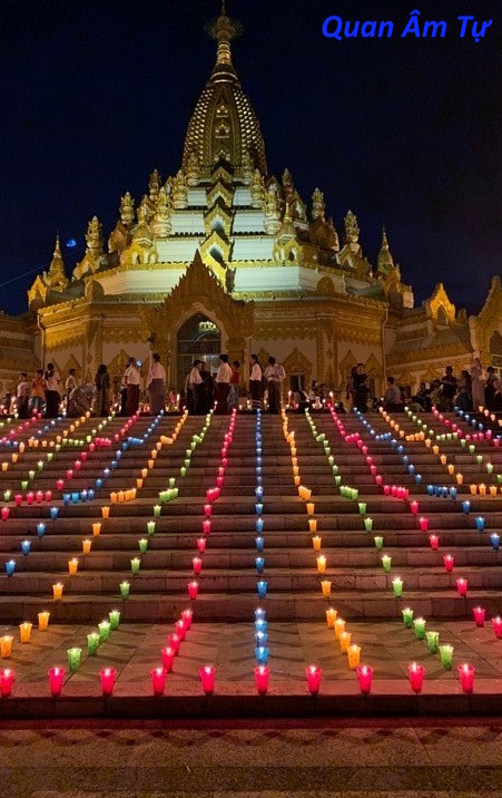 Lung linh Lễ hội thắp đèn mừng chư Tăng mãn hạ ở Myanmar