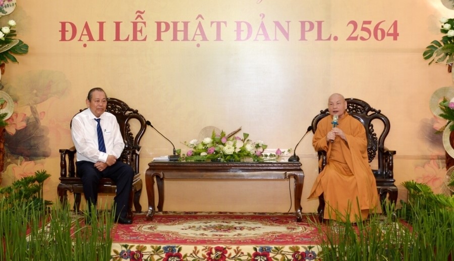 Phó Thủ tướng Thường trực thăm HT Thích Thiện Nhơn