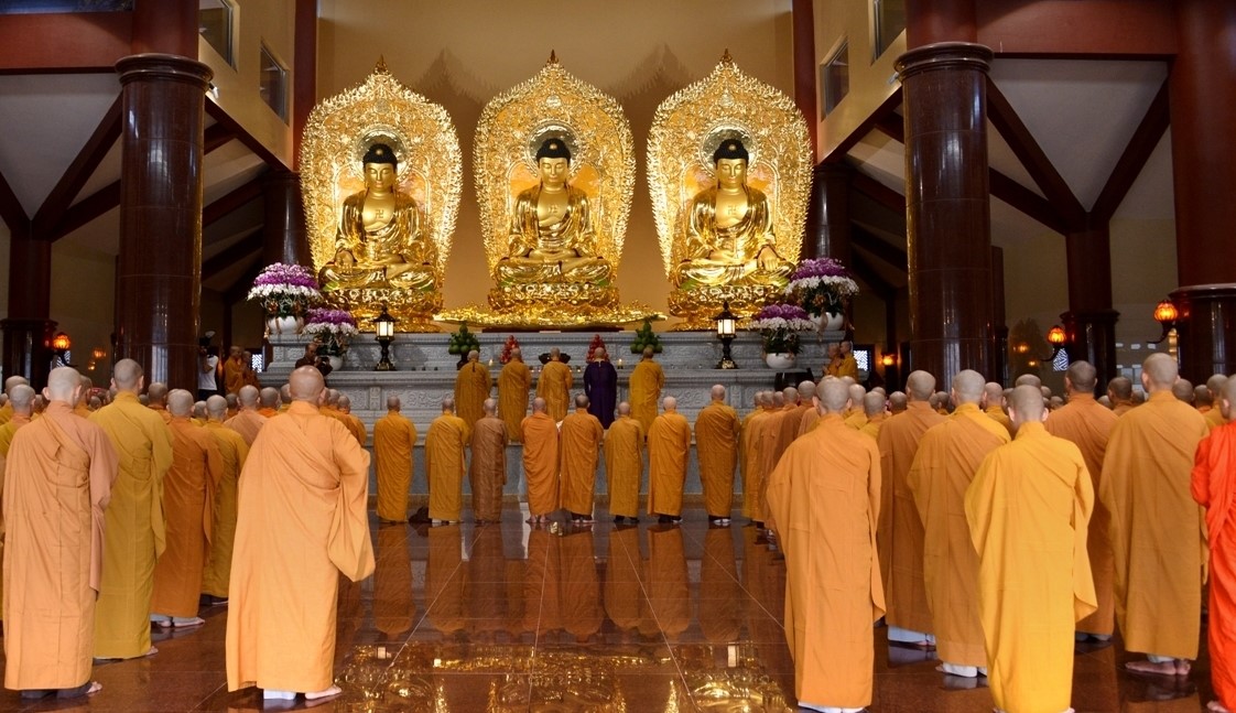 Trang nghiêm lễ an vị Phật tại chùa Thanh Tâm (Phật Cô Đơn)