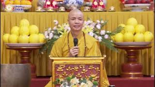 Thượng tọa Thích Minh Quang thuyết pháp trong ngày thứ 4 Pháp hội Dược